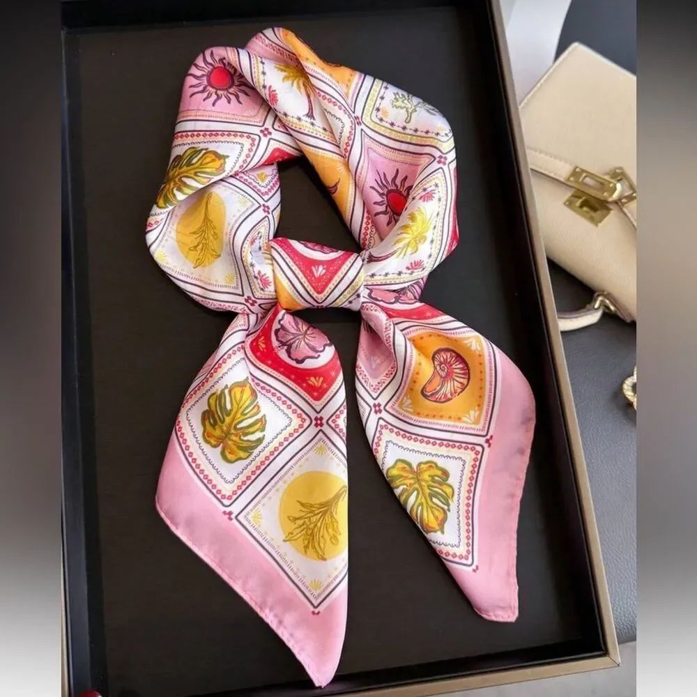 Colorful Patterned Scarf S73 - Picture 3 of 5